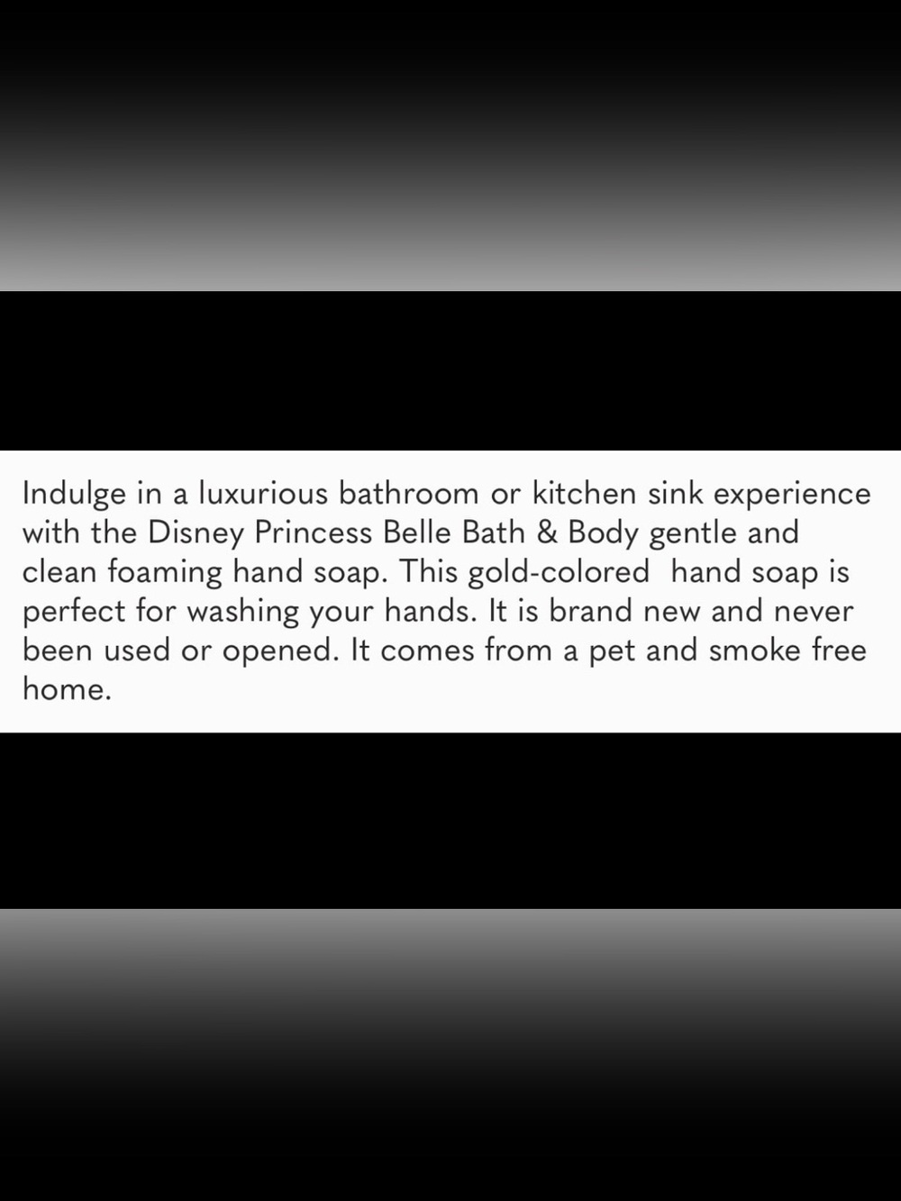 Bath & Body Works Gold Disney Princess Belle Foaming Hand Soap - Picture 4 of 4